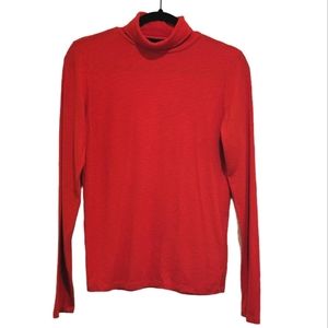 2/$18 Context L&T Red Turtleneck Long Sleeve Warm Sweater Top S GUC